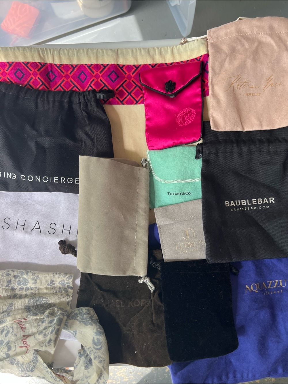 Assorted Branded Jewelry Pouches - Mixed Colors 19 total - Picture 3 of 4
